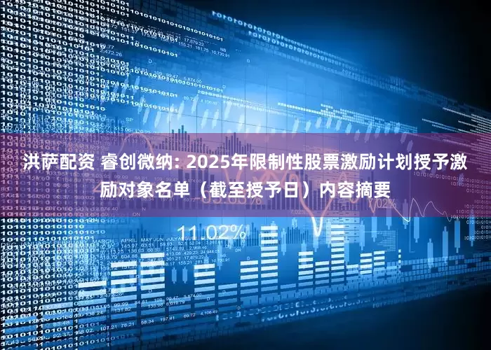 洪萨配资 睿创微纳: 2025年限制性股票激励计划授予激励对象名单（截至授予日）内容摘要